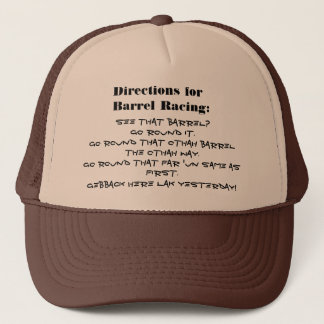Barrel Racing - Girls - Directions Trucker Hat