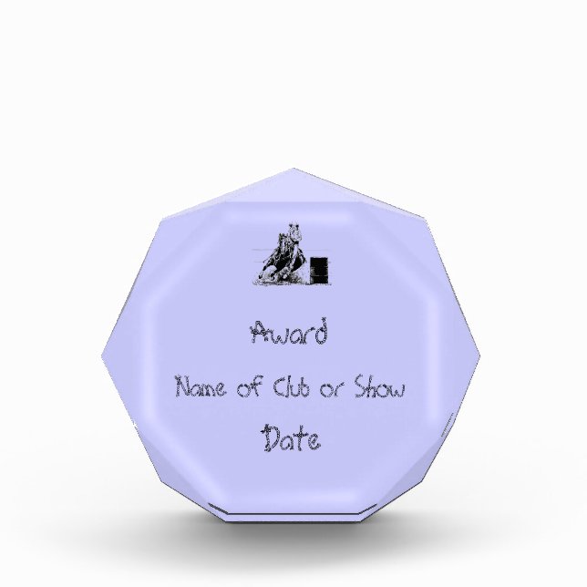 Barrel Racing Horse Award (Front)