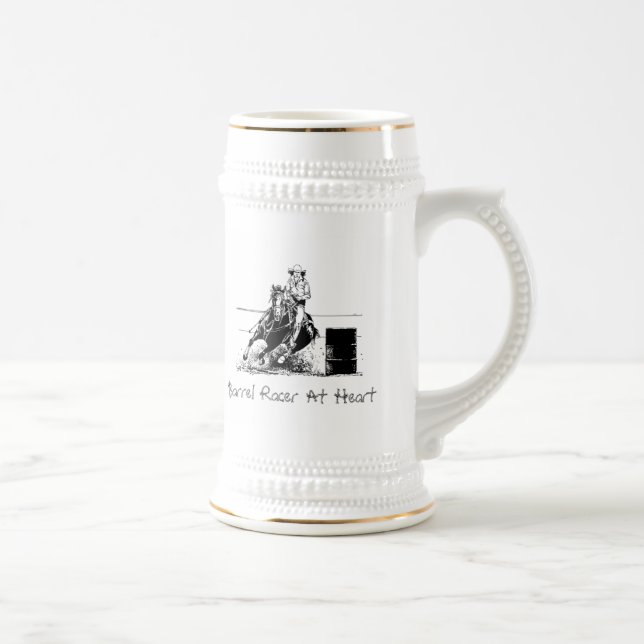 Barrel Racing Horse Beer Stein (Right)