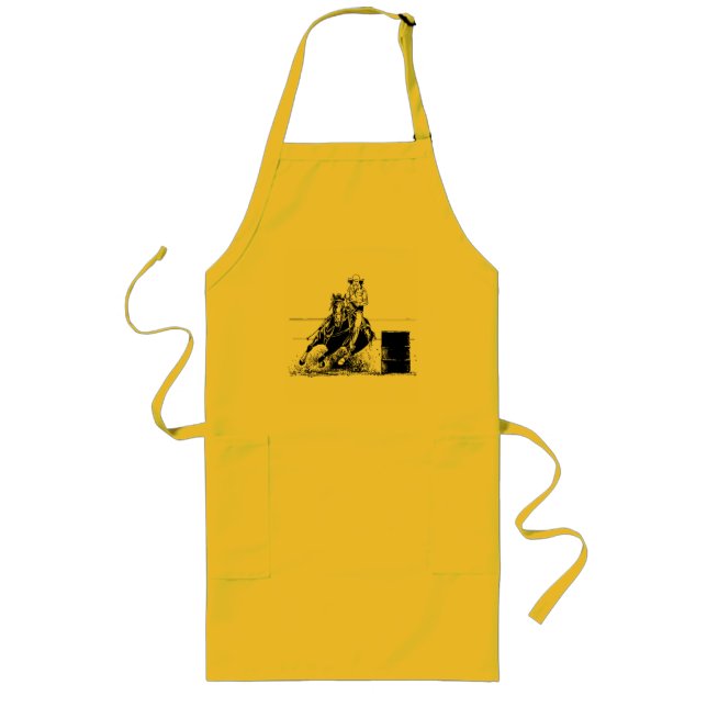Barrel Racing Horse Long Apron (Front)