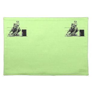 Barrel Racing Horse Placemat