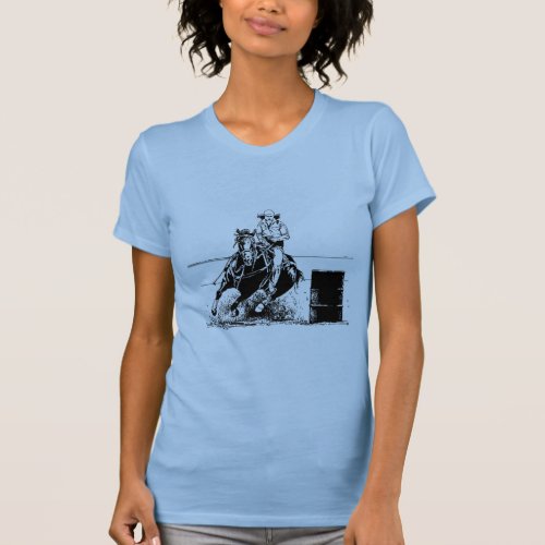 Barrel Racing Horse T_Shirt