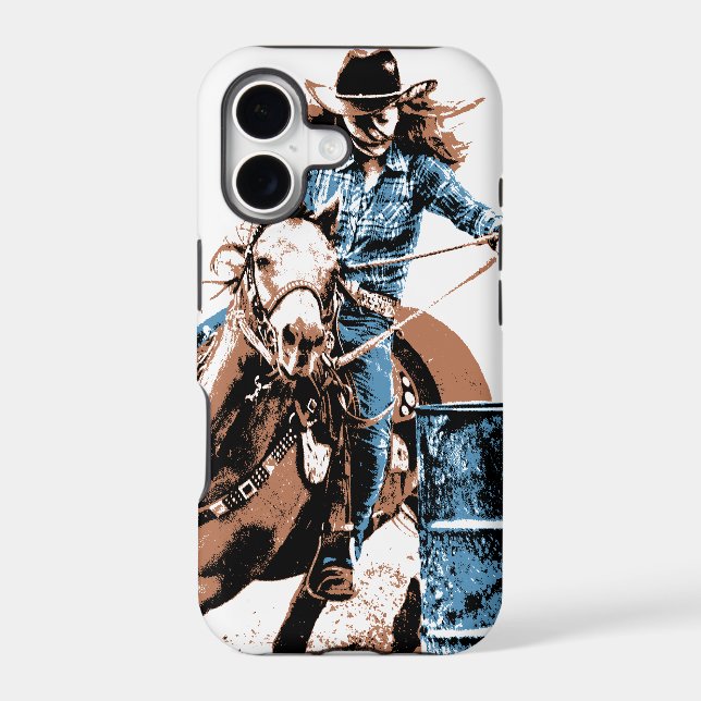 Barrel Racing Iphone Case (Back)