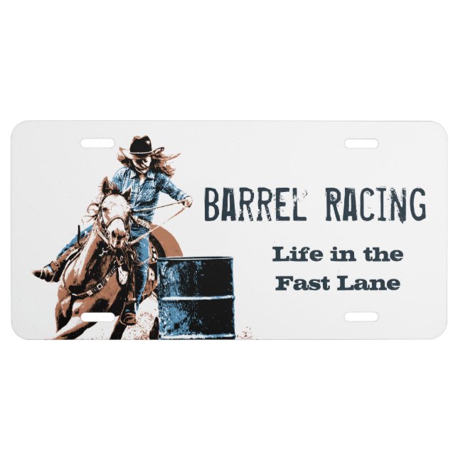 Barrel Racing License Plate (Front)