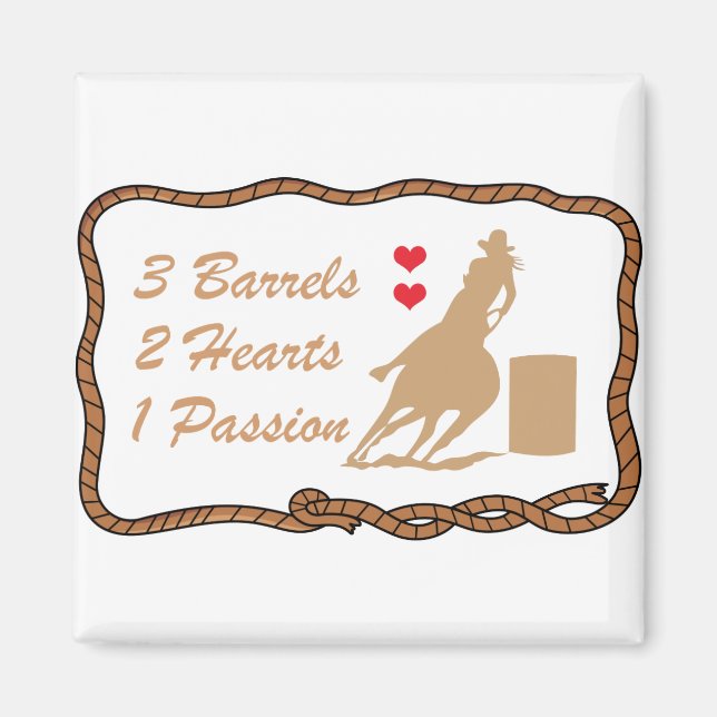 Barrel Racing Magnet (Front)