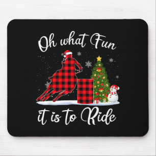 Barrel Racing Oh What Fun It Is To Ride Horse For Mouse Pad
