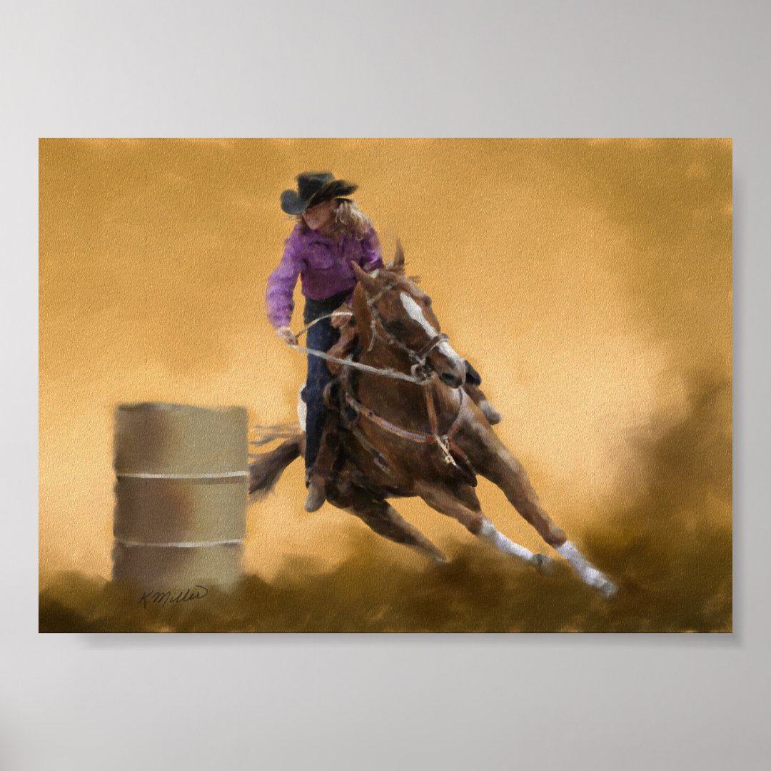 Barrel Racing Poster | Zazzle