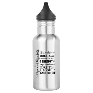 Barrel Racing Prayer water bottle