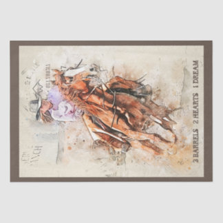 Barrel Racing Quote Tissue Paper