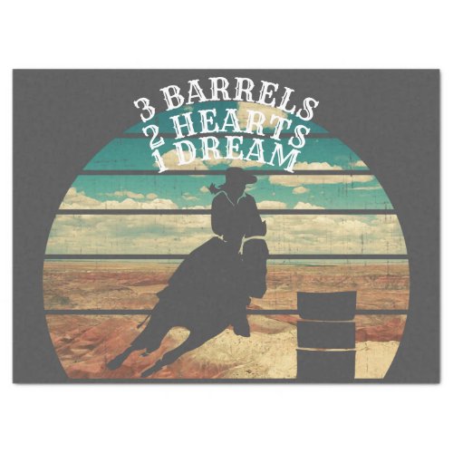 Barrel Racing Quote Tissue Paper