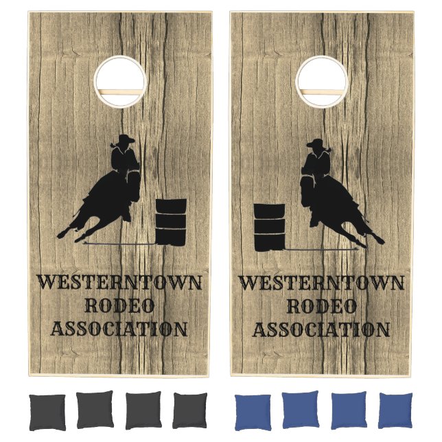 Barrel Racing Rodeo Cornhole Set (Set)
