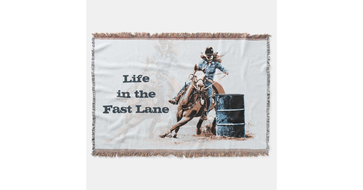 Barrel Racing Throw Blanket | Zazzle