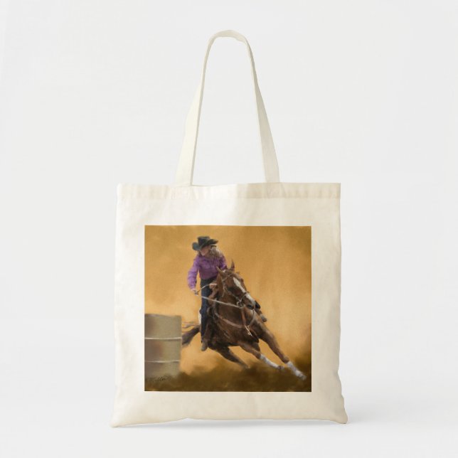 Barrel Racing Tote Bag (Front)