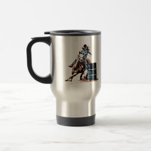 Barrel Racing Travel Mug