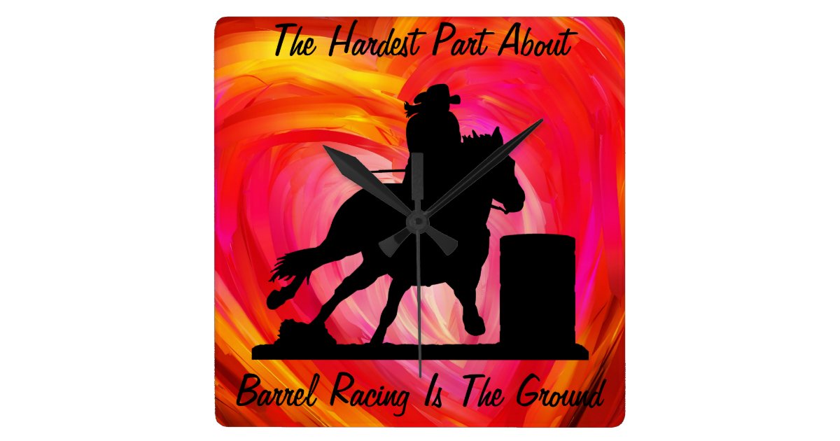 Barrel Racing Wall Clock