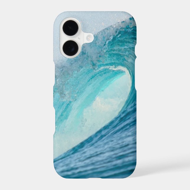 Barrel surfing wave iPhone case (Back)