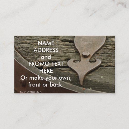 Barrel Top Business Card