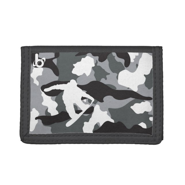 Barrel X Snowboarder Camo Wallet (Front)