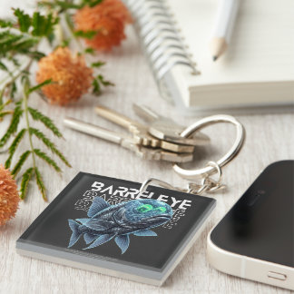 Barreleye Fish - Cyberpunk Deep Sea Predator Keychain
