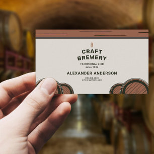 Barrels - Brewery Business Card