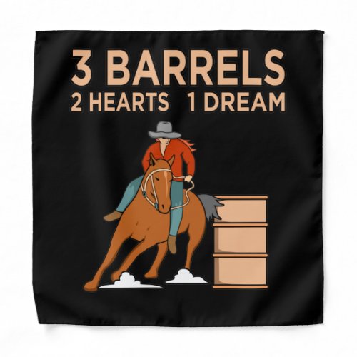 Barrels Hearts Horse Racing Barrel Racer Horses Ra Bandana