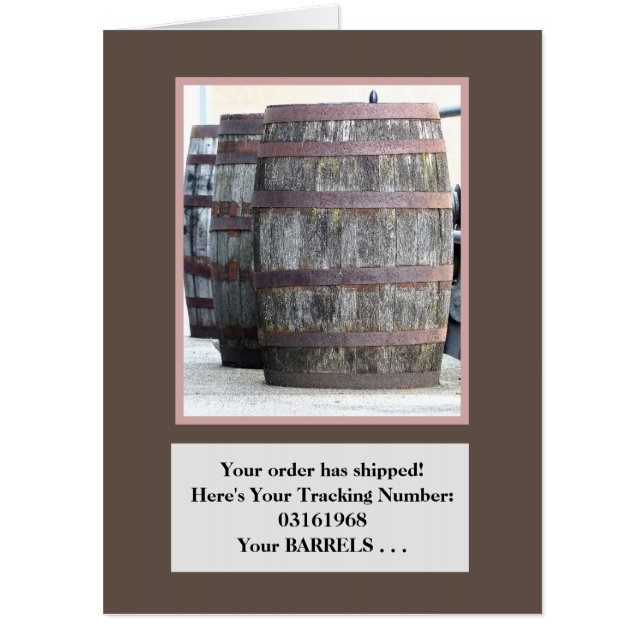 BARRELS OF FUN/BIRTHDAY FROM GROUIP/OVERSIZED CARD (Front)