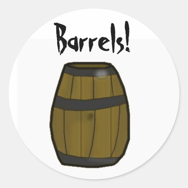 Barrels Pewdie sticker! Classic Round Sticker (Front)