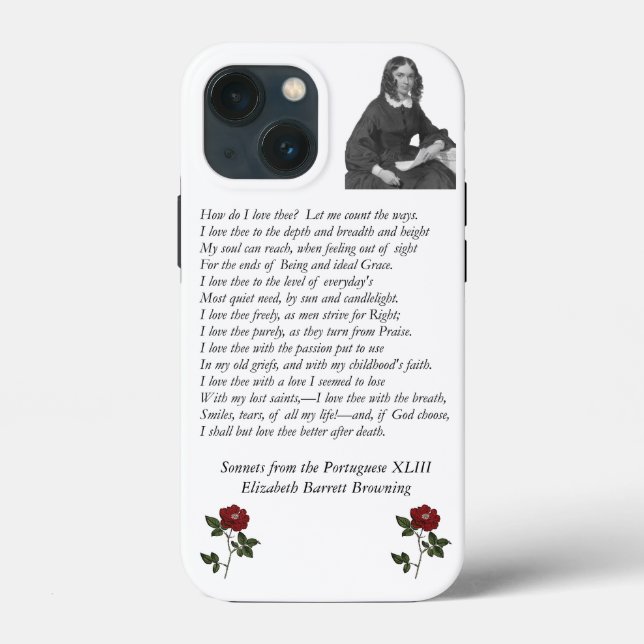 Barrett Browning - Sonnets from the Portuguese 43 Case-Mate iPhone Case (Back)