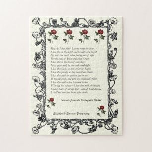 Barrett Browning - Sonnets from the Portuguese 43 Jigsaw Puzzle