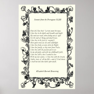 Barrett Browning - Sonnets from the Portuguese 43 Poster