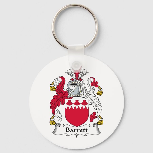 Barrett Family Crest Keychain (Front)