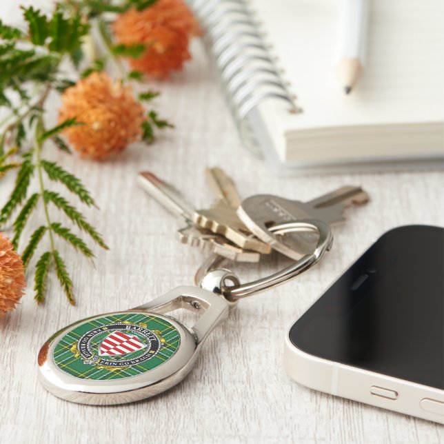 Barrett Irish Shield Personalized Key Rings (Side)