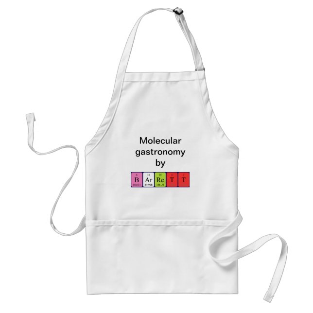 Barrett periodic table name apron (Front)