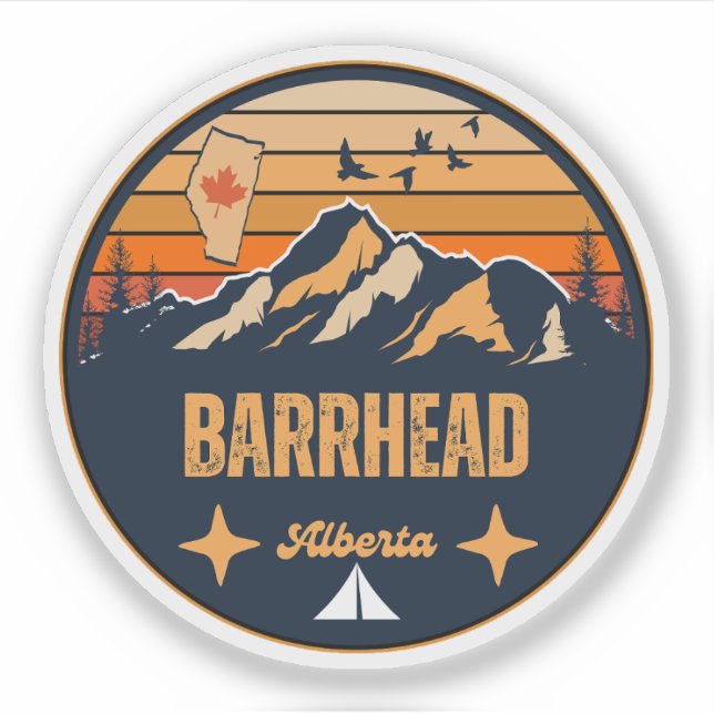  Barrhead, Alberta Sticker (Front)