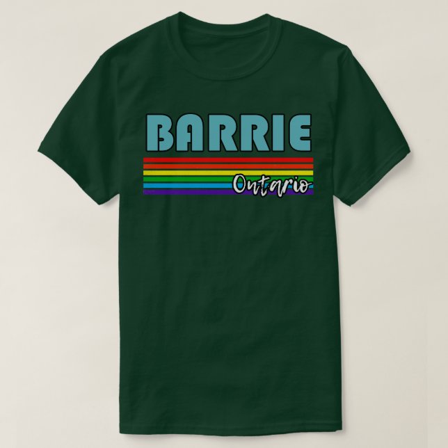 Barrie Ontario Pride  Barrie LGBT Gift LGBTQ Suppo T-Shirt (Design Front)