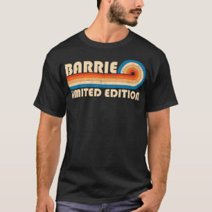 BARRIE Surname Retro Vintage 80s 90s Birthday Reun T-Shirt