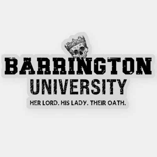 Barrington University Sticker The Ritual The Lords