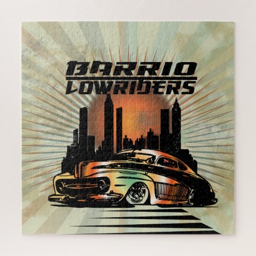 Barrio Low Riders Hot Rods Street Car Jigsaw Puzzle