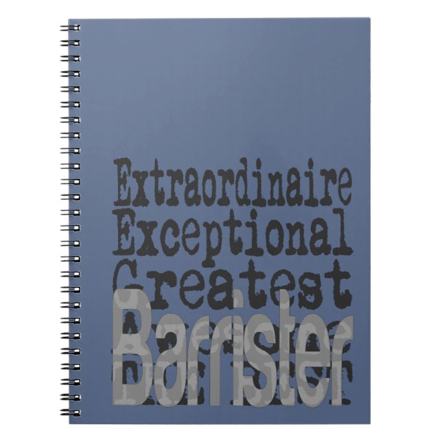 Barrister Extraordinaire Notebook (Front)