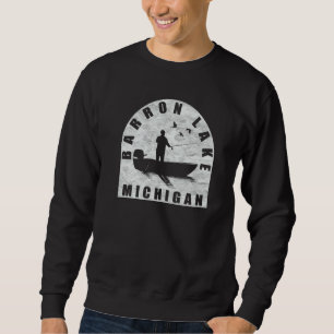 Barron Lake Fishing Michigan   Sweatshirt