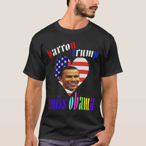 barron trump i miss obama T_Shirt