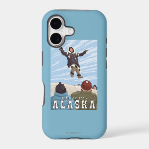 Barrow, Alaska Blanket Toss Vintage Travel iPhone 17 Case