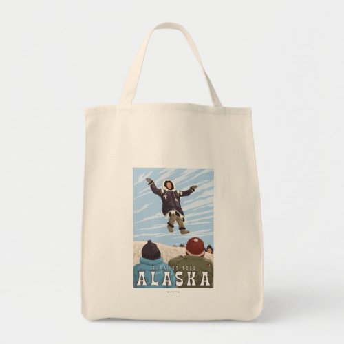 Barrow Alaska Blanket Toss Vintage Travel Tote Bag