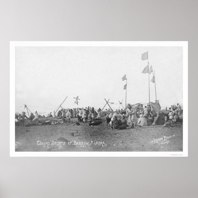 Barrow Alaska Eskimo Sports 1909 Poster (Front)