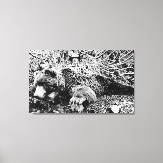 Barr's Bear Over 10 Foot Long, Alaska Canvas Print (Front)