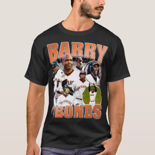 Barry Bonds Bootleg 90s Vintage College T_shirt
