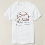 BARRY Dada of the Rookie Baseball Birthday T-Shirt<br><div class="desc">This t-shirt features cute baseball lace lines,  a baseball bat and a fun retro styled font with the words,  "dada of the rookie". This tee is perfect for a sports loving mom celebrating their little one's rookie year at their first birthday party.</div>