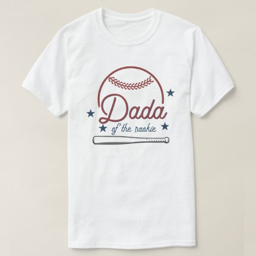 BARRY Dada of the Rookie Baseball Birthday T_Shirt