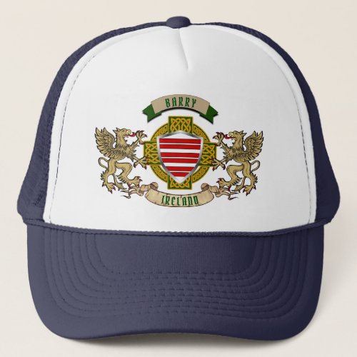 Barry Irish Shield  Griffins Personalized  Trucker Hat