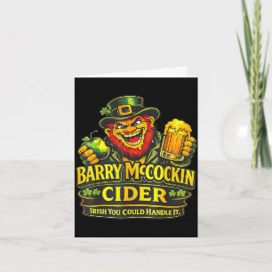 Barry mccockiner mcconconner irish pub funny saint card